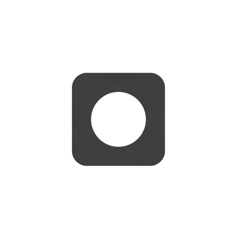 Zoo Squircle Lever Rose Pack - RT-SR-SQR-PCB - Powder Coated Black