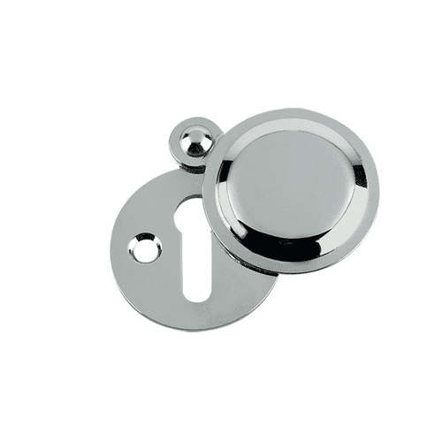 Zoo Standard Key Profile Victorian Covered Escutcheon - 32mm Dia. - FB11CP - Polished Chrome