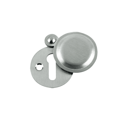 Zoo Standard Key Profile Victorian Covered Escutcheon - 32mm Dia. - FB11SC - Satin Chrome