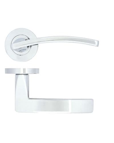 Zoo Toledo Lever On Rose - 030-CP - Pair - Polished Chrome