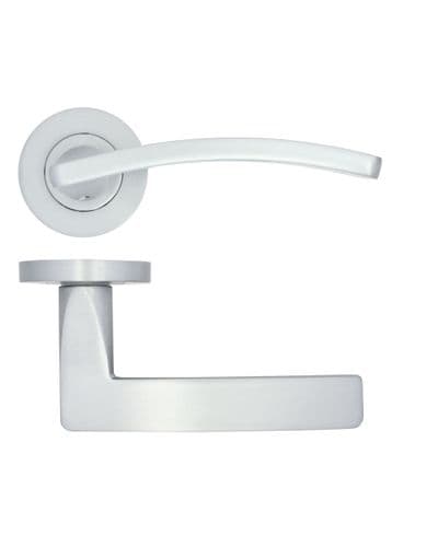 Zoo Toledo Lever On Rose - ZPA030-SC - Pair - Satin Chrome