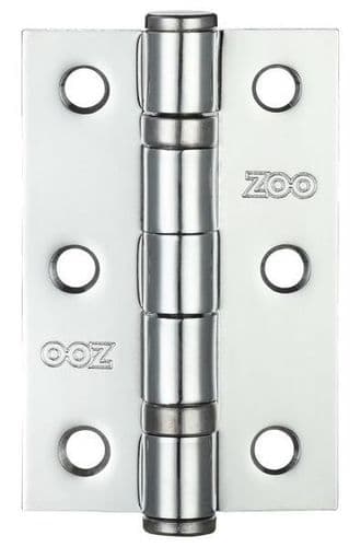 Zoo ZHS32CP - 3'' Ball Bearing Hinge - Polished Chrome