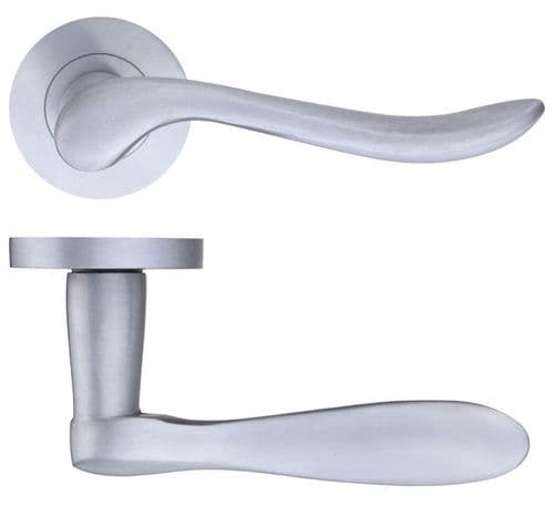 ZPZ240SC - Vesta Lever On Rose - Satin Chrome