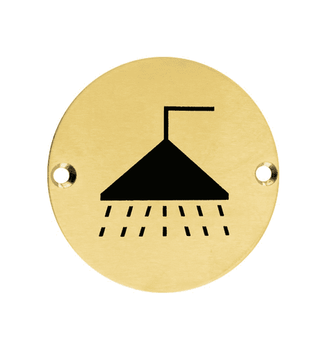 ZSS04-PVDSB - Shower - 76mm Dia - PVD Satin Brass