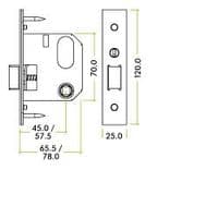 ZURNL64 - Nightlatch 64mm Case Size