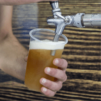 100% rPET UKCA Recyclable & Recycled Plastic Half Pint-to-rim 284ml (sleeve of 50)