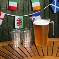 100% rPET UKCA Recyclable & Recycled Plastic Pint-to-rim 568ml (Box of 800)