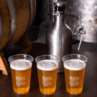 100% rPET UKCA Recyclable & Recycled Plastic Pint-to-rim 568ml (Box of 800)