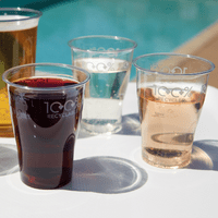 100% rPET UKCA Recyclable & Recycled Plastic Stemless Wine & Sprtizer Cups 300ml (Box of  1250)