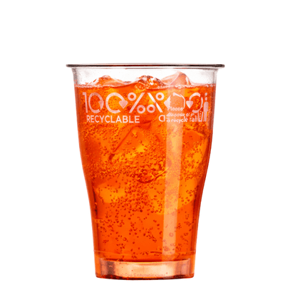 100% rPET UKCA Recyclable & Recycled Plastic Stemless Wine & Sprtizer Cups 300ml (Box of  1250)