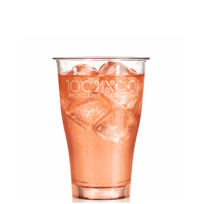 100% rPET UKCA Recyclable & Recycled Plastic Stemless Wine & Sprtizer Cups 300ml (Box of  1250)