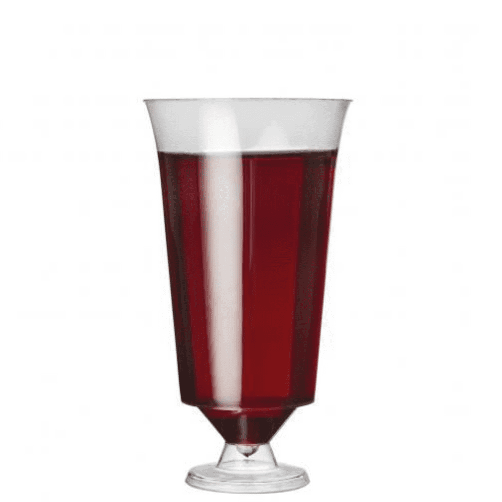 Ace Recyclable one piece flexy wine glasses 180ml pack of 10