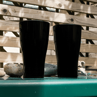 Amari Unbreakable Tritan RENEW Plastic Black Pint Glass 568ml