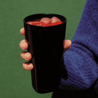 Amari Unbreakable Tritan RENEW Plastic Black Pint Glass 568ml