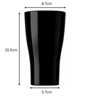 Amari Unbreakable Tritan RENEW Plastic Black Pint Glass 568ml