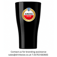 Amari Unbreakable Tritan RENEW Plastic Black Pint Glass 568ml