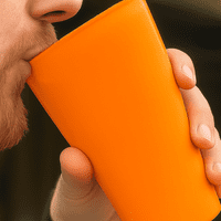 Amari Unbreakable Tritan RENEW Plastic Orange Pint Glass 568ml