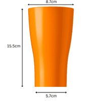 Amari Unbreakable Tritan RENEW Plastic Orange Pint Glass 568ml
