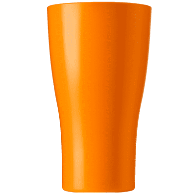Amari Unbreakable Tritan RENEW Plastic Orange Pint Glass 568ml