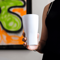 Amari Unbreakable Tritan RENEW Plastic White Pint Glass 568ml