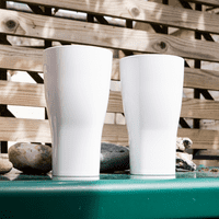 Amari Unbreakable Tritan RENEW Plastic White Pint Glass 568ml