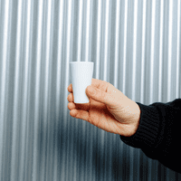 Amiel Unbreakable Tritan RENEW Plastic White 25ml single-measure shot glass
