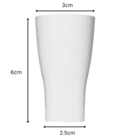 Amiel Unbreakable Tritan RENEW Plastic White 25ml single-measure shot glass