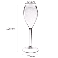 Anna Unbreakable Tritan Plastic Prosecco Flute 160ml