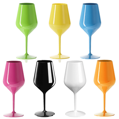 Ariana Unbreakable Tritan BPA Free Coloured Wine Glass 470ml