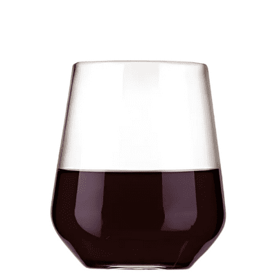 Ava Unbreakable Tritan Plastic Stemless Wine Glass 390ml