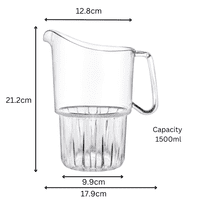 Baja Unbreakable Polycarbonate Fluted Stacking Jug 1.5L