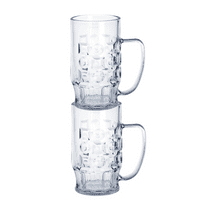 Bavarian Hard Plastic Large Beer Stein 600ml. Pint plus head room.