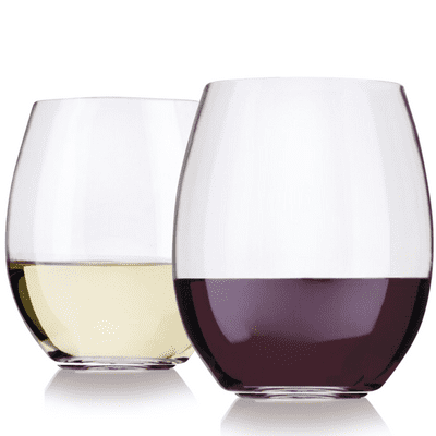 Bella Unbreakable Tritan BPA Free Stemless Wine Glass 390ml