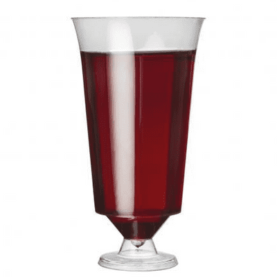 Bon recyclable one piece flexy wine glasses 240ml (pack of 10)