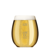 Brewhouse Half-Pint Unbreakable Tritan Plastic Beer Glass – CE Lined 1/3 & 1/2 Pint - 390ml/14oz