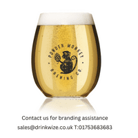 Brewhouse Half-Pint Unbreakable Tritan Plastic Beer Glass – CE Lined 1/3 & 1/2 Pint - 390ml/14oz