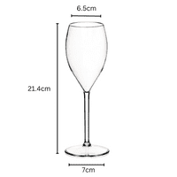 Bria Unbreakable Tritan Plastic Large Champagne Flute 260ml