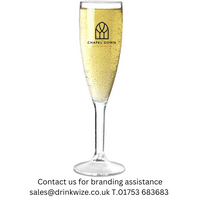 Classic Unbreakable Polycarbonate Plastic Champagne Flute 185ml