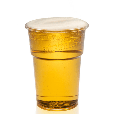 Compostable Biodegradeable PLA Half Pint-to-rim 284ml (sleeve of 50)