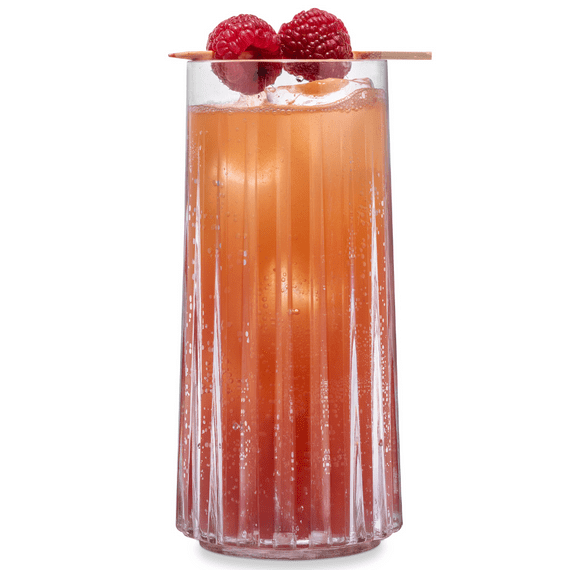 Deco Fluted Highball Unbreakable Polycarbonate Tumbler 330ml