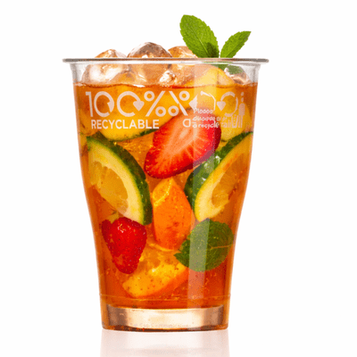 Eco-Friendly Stemless Cocktail Glass 100% Recycled rPET (Sleeve of 50)