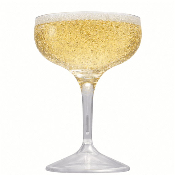 Elegance Unbreakable Polycarbonate Coupe Champagne Saucer Glass 255ml