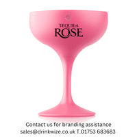 Elegance Unbreakable Polycarbonate  Plastic Pink Coupe Champagne Saucer Glass 255ml
