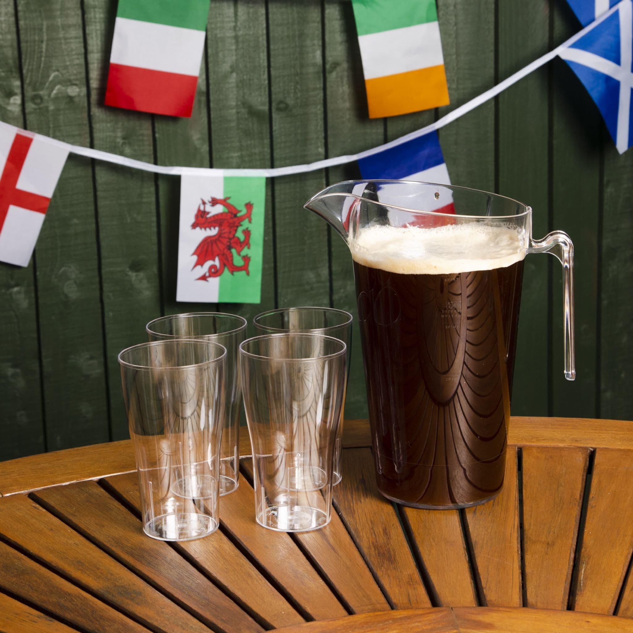 Fez Unbreakable Polycarbonate Stacking 4 Pint Pitcher / Jug