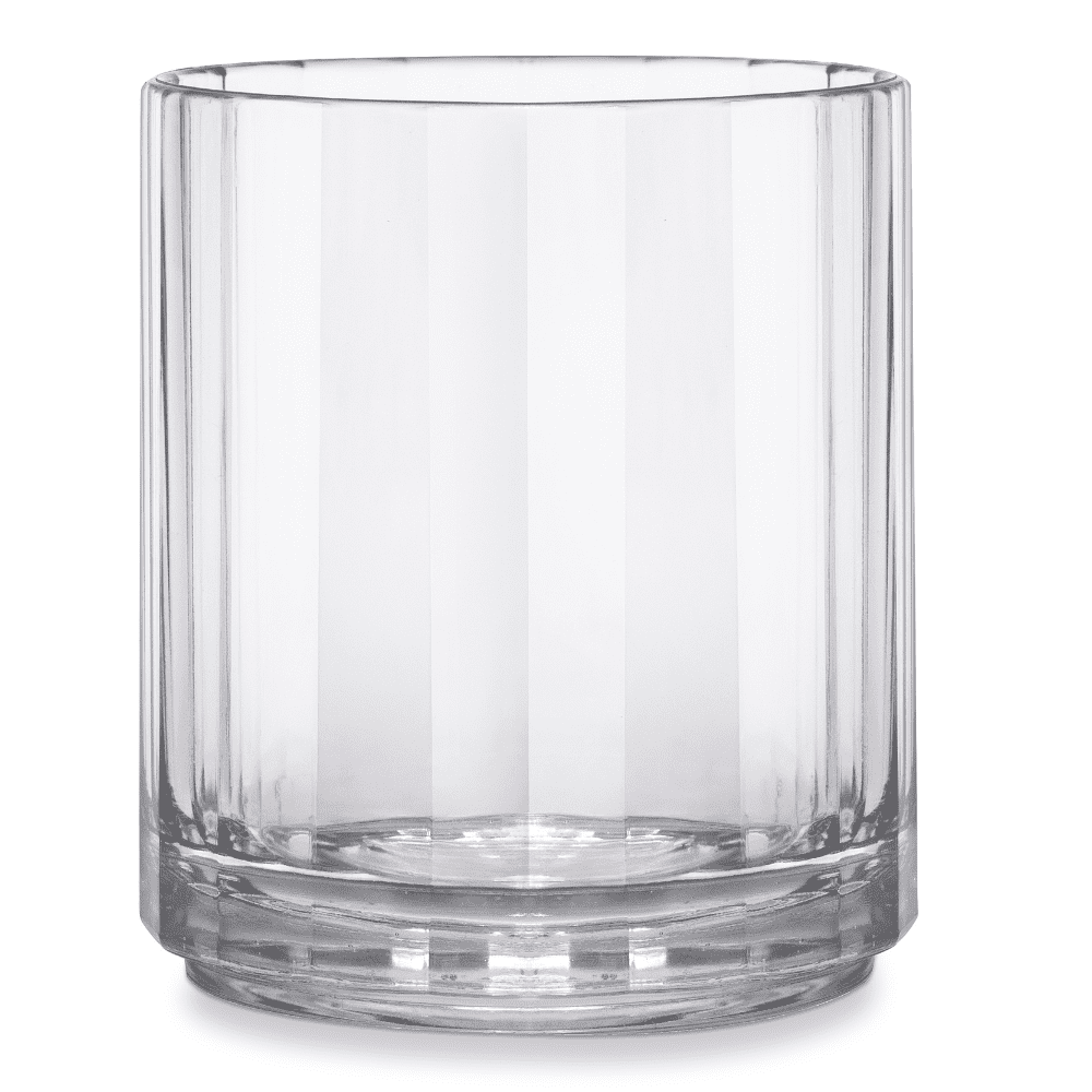 Flo Optic Lowball Unbreakable Polycarbonate Plastic Rocks Glass 340ml