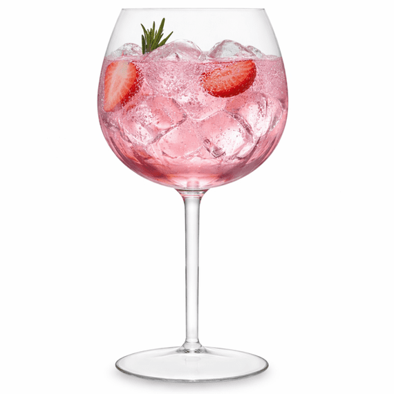 Fluted Unbreakable Tritan BPA free Gin Glass 600ml