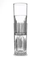 Gilano Unbreakable Polycarbonate Stackable Fluted Highball Tumbler 420ml