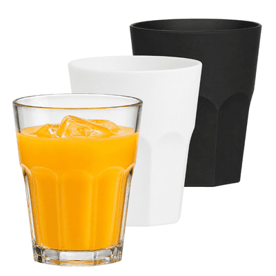 Gordini Classic Faceted Stackable Plastic Tumbler 300ml / 10oz