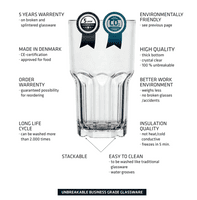 Gordini Unbreakable Polycarbonate Classic Faceted PlasticTumbler 420ml / 15oz