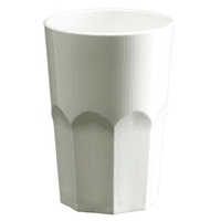 Gordini Unbreakable Polycarbonate Classic White Plastic Tumbler 420ml